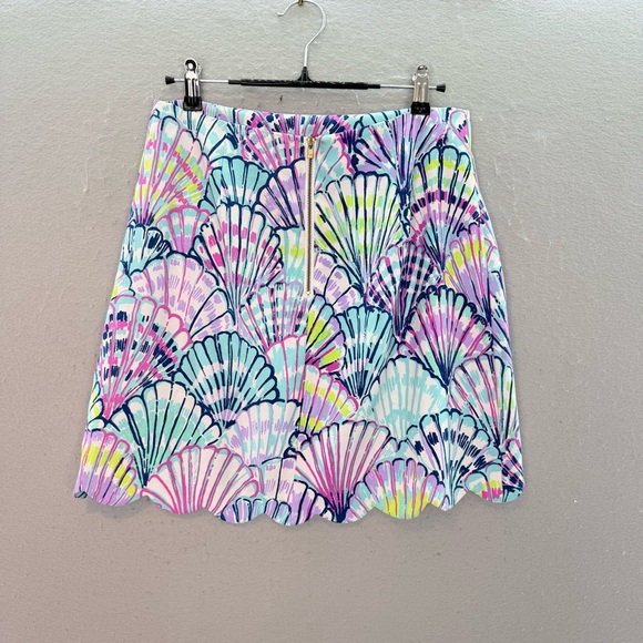 Lilly Pulitzer - women’s mini skirt Seashell Caden Scalloped hem multicolored 6 - Picture 5 of 6
